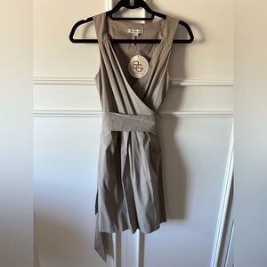 BCBG GENERATION Tan Wrap Dress